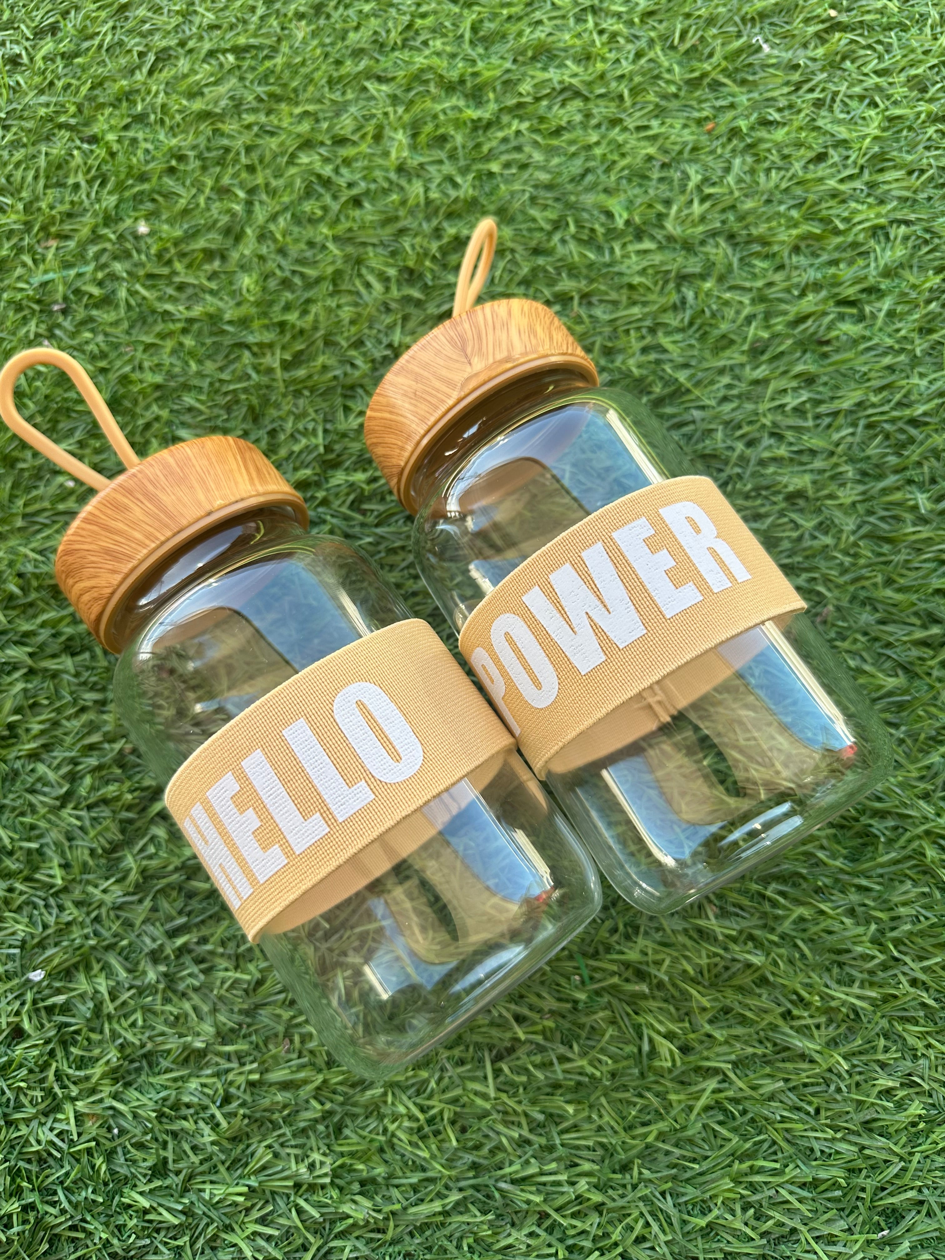 Leak Proof Glass Motivational Bottle