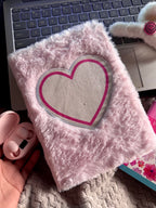 Pretty Heart Plush Journal