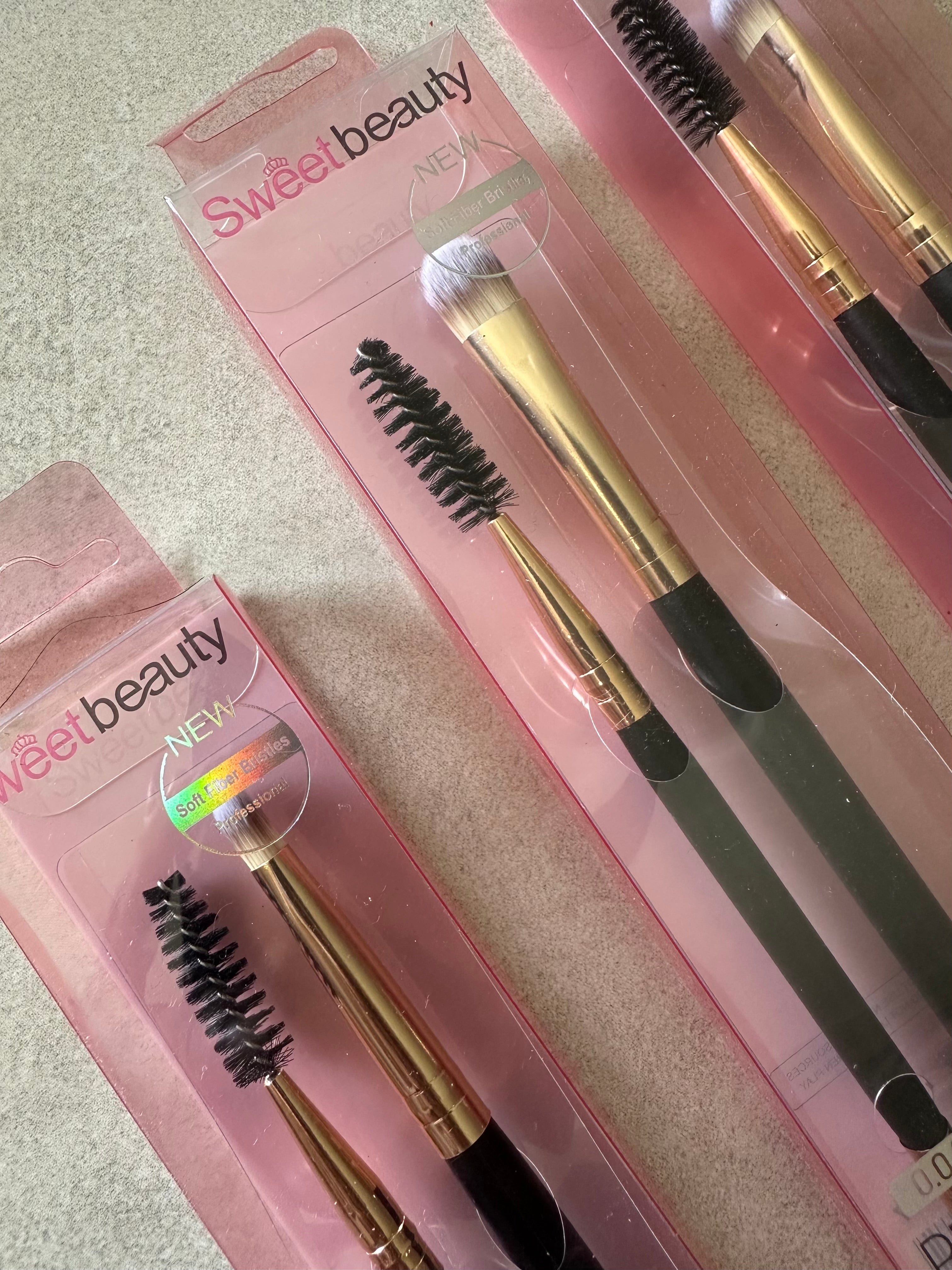 2 Pcs Pro Brow Brush Set
