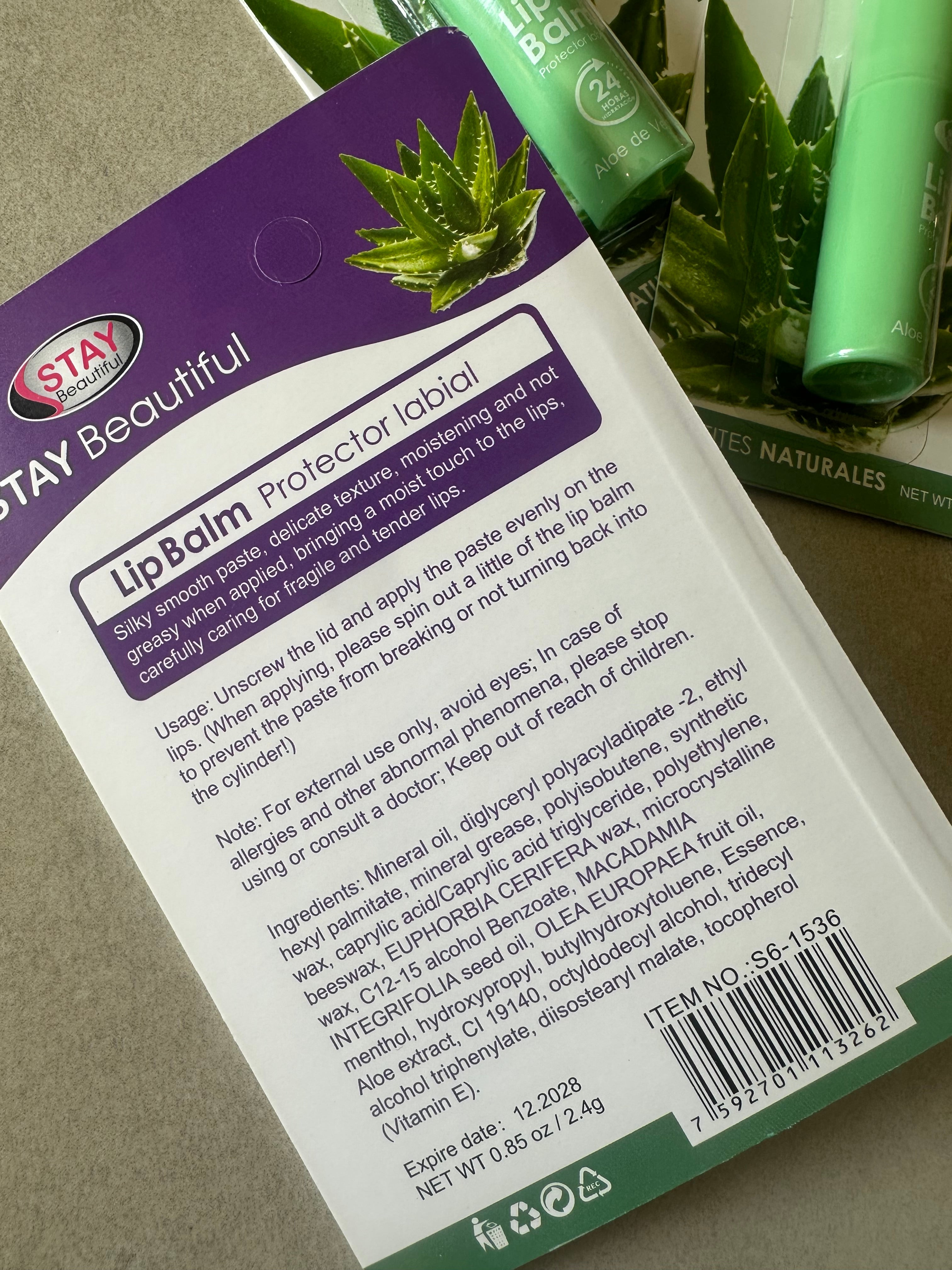 Aloe Moisturizing Lip Repair Balm