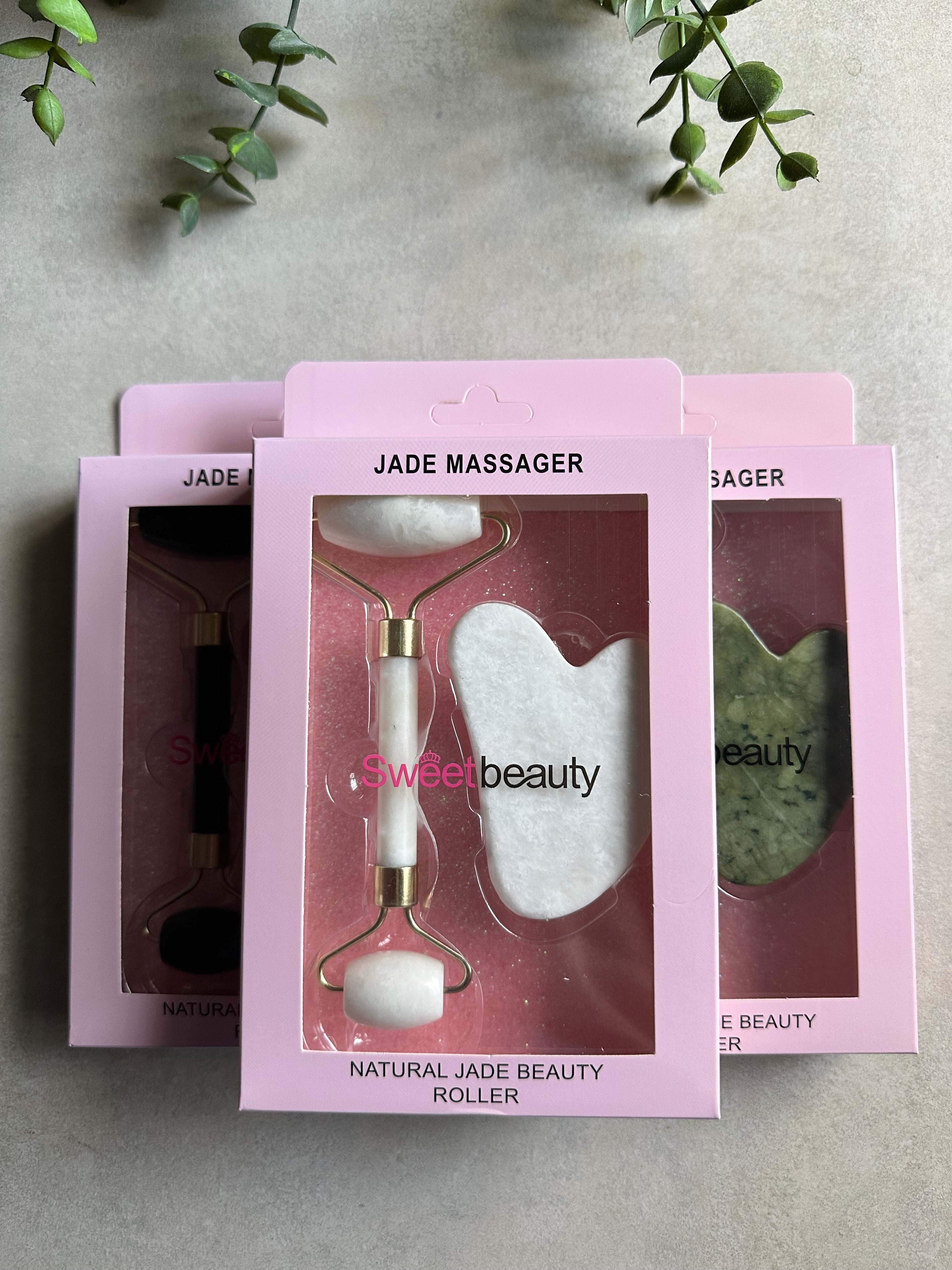 Hello Beautiful’ Natural Jade Beauty Roller Set