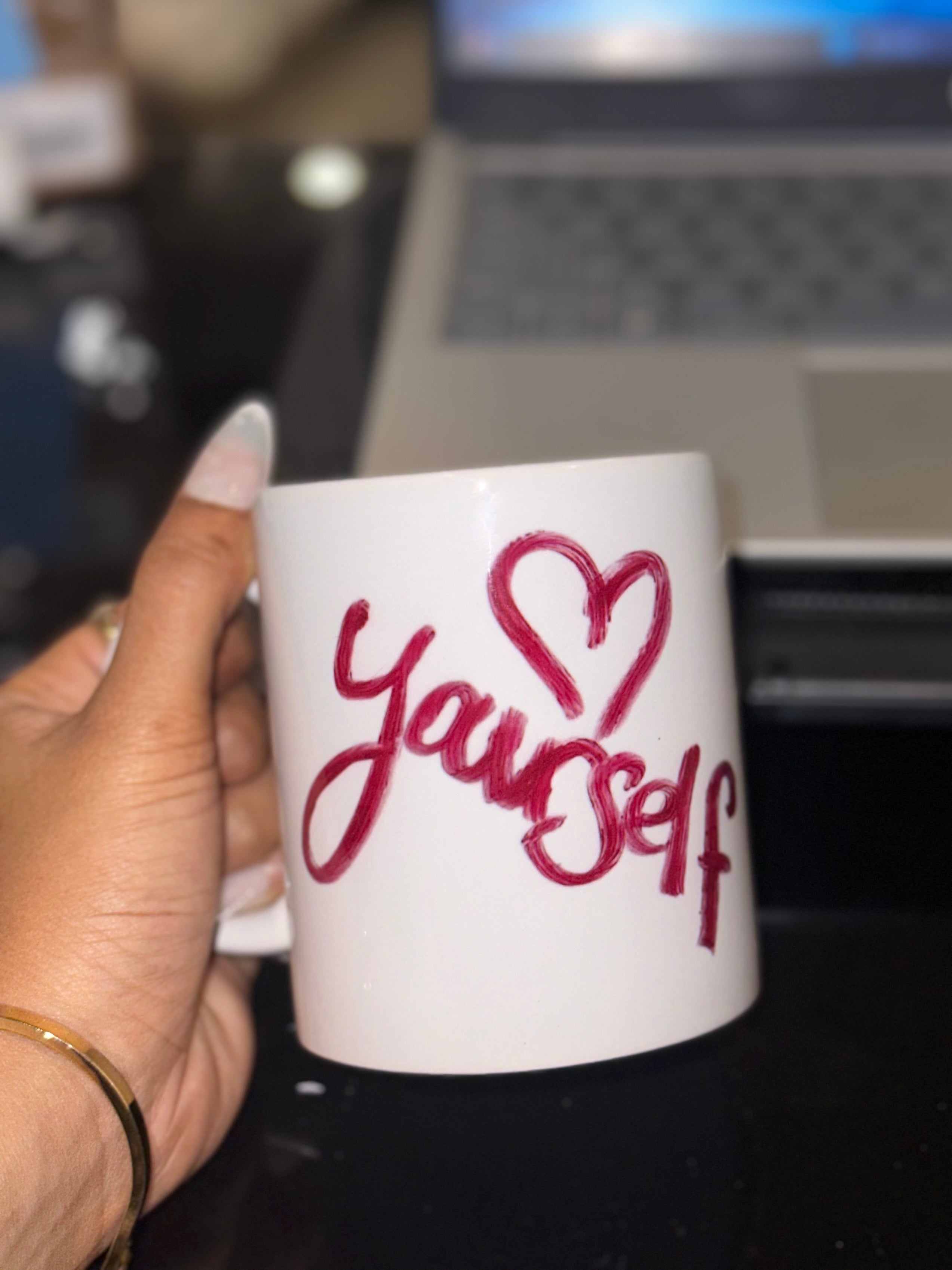 Love yourself’ aesthetic mug