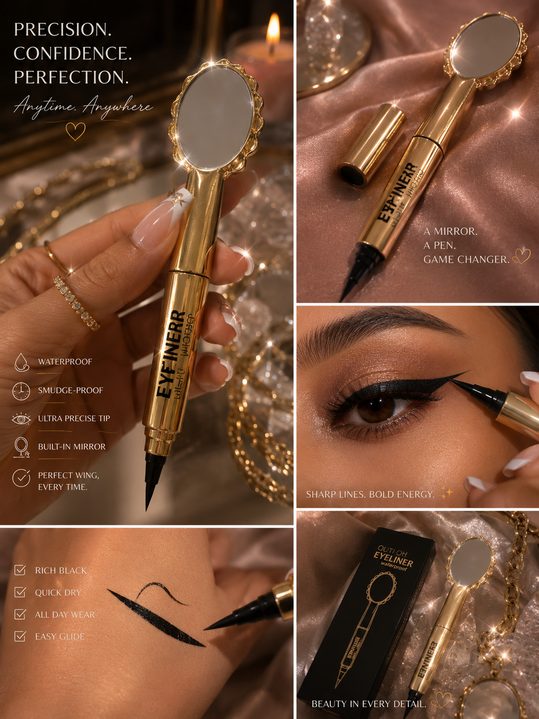 Slutry Chic Liquid Eyeliner Pen With Mirror