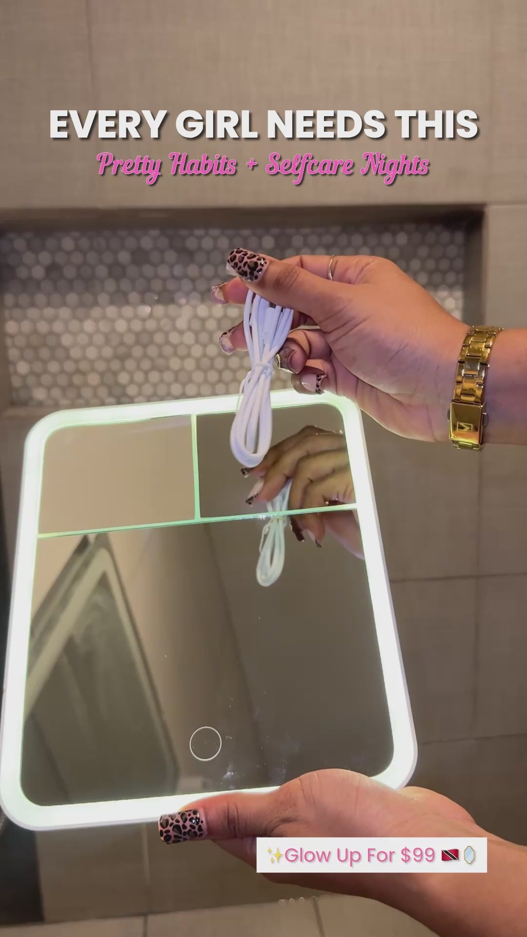Pretty Glow LED Mirror