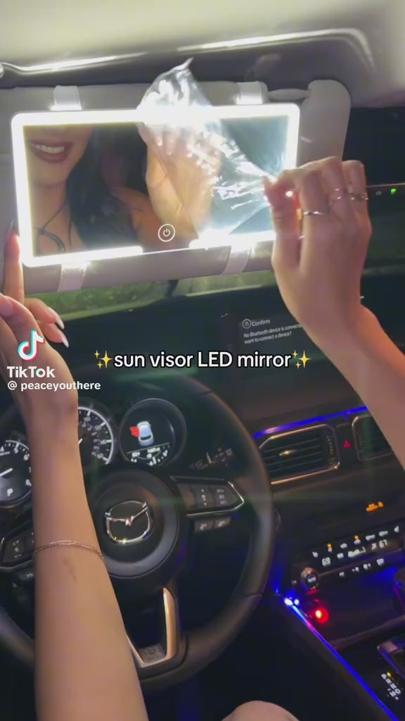 Passenger Princess™ LED Visor Mirror 💄🚗✨