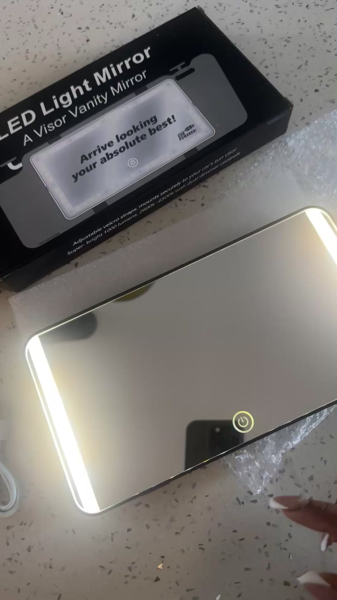 Passenger Princess™ LED Visor Mirror 💄🚗✨