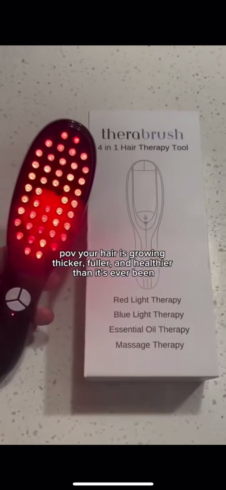 Hair Revival Pro™ 3 in 1 scalp massage brush.